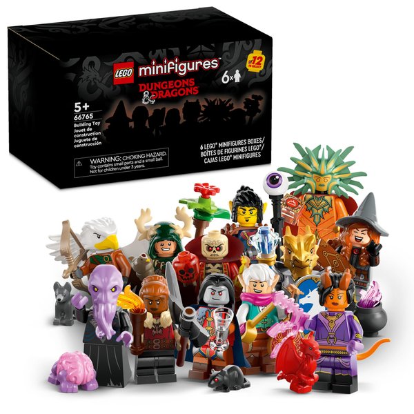 LEGO Minifigures Dungeons & Dragons 6 Pack - Toy for Boys & Girls Ages 5+ - Collectible Figures for Kids & Adult Fans - Dungeons & Dragons Gift - 66765