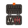 Allen Company Titan Broadhead Box & Caddy - Holds 6 Broadheads with Closed Width Up to 1-3/8" - Outdoor Storage for Bow, Compound Bow, Crossbow Accessories - Gray/Orange