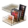Makeup Palette Organizer2 Pack Acrylic Eyeshadow Palette Pallet,6.7x4.9x1.6 in 7 Sectons BPA-Free Make Up Blush,Contour Storage Holder Cosmetic Eye Shadow Display Stand Clear Rack Vanity Holder(Grey)