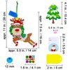 Winlyn 24 Sets Christmas Craft Kits Winter Crafts DIY Xmas Reindeer Ornaments Decorations Festive Foam Stickers Christmas Arts and Crafts for Kids Holiday Home Classroom Art Activities Party Favors