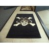 Champion Rugs Pirate Skull Area Rug Design #CR79 (2 Feet X 3 Feet 4 Inch)