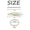 Dofash Hair Clip Set, 102 Counts Set Braided Hair Clips For Women (Bobby Pins 60pcs + Hyper Elastics Ties 30pcs + Snap Hair Clips 12PCS - Blonde)