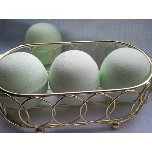 Spa Pure BONSAI Bath Bombs - 3 XL Fizzies, XL Handmade in the USA with Shea, Mango and Cocoa Butter, Ultra Moisturizing, Great for Dry Skin, (Bonsai)