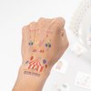 Cheerland 108 pcs Circus Animal Temporary Tattoos for Kids, Carnival Themed Birthday Pastel Face Tem Tats Baby Shower Wild One Party Favors Supplies