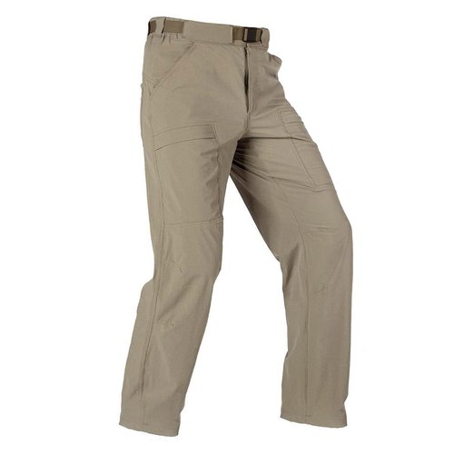 FREE SOLDIER Men's Outdoor Cargo Hiking Pants with Belt Lightweight Waterproof Quick Dry Tactical Pants Nylon Spandex (Sand 34W/30L)