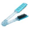Double Sided Bristle Brush,Hair Brushes for Women,Exquisite Double Sided 9.4in Blue Boar Bristle Brush High Temperature Resistant,Straightening Comb for Smoothing,Straight Hair Styles