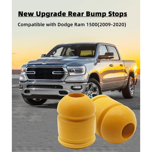 New Upgrade 2 Pcs Rear Bump Stops,Rear Suspension Control Arm Bumpers Compatible with Dodge Ram 1500(2009-2020),Replace Part Number 52855788AA