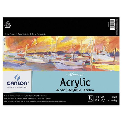Montval Acrylic Paper Pad 12X16 10/Sheets