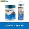 ScotchBlue Pre Plastic Painters Tape, 24 in x 30yd, Tape & Masking Film Combined in One Product, Static Cling to Stay in One Place, No Residue Masking Tape, Film Unfolds to 24" Wide (PT2093EL-24)