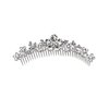 Faship Gorgeous Clear Rhinestone Crystal Floral Hair Comb Bridal Wedding Party