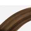LIZ Hair Human Hair Extensions, 120g 7pcs Balayage Chocolate Brown to Caramel Blonde Hair Extensions Straight Remy Hair Extensions Clip in Human Hair 16 Inch Hair Extensions