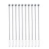 20 pcs Stainless Steel Coffee Beverage Stir Sticks Cocktail Stirrers Drink Swizzle Stick 7.4" Swizzle Stick Picks Tools