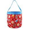 CoComelon Collapsible Nylon Basket Bucket Tote Bag (Red, One Size)
