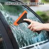 SetSail Shower Squeegee for Glass Doors, Small Squeegee for Shower Glass Door Mini Silicone Squeegee for Window, Door, Bathroom, Mirror, Car Window