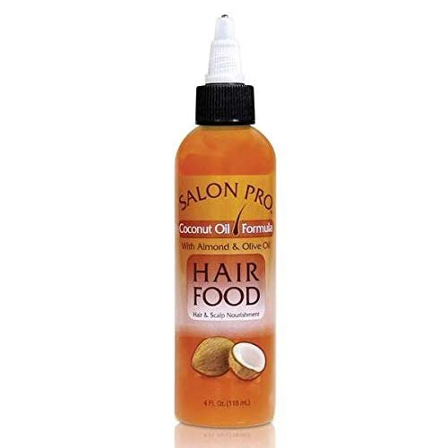 Salon Pro [Coconut Oil Formula with Almond & Olive Oil Hair Food 4 Oz