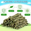 matafat 25pcs Rabbit Timothy Hay Toy for Bunny Small Animal Treats Natural Grass Stick Chew Toys Snacks Molar Teeth Grinding for Guinea Pigs Chinchillas Hamsters