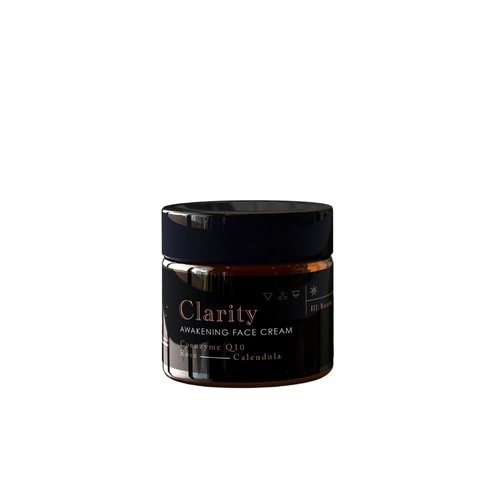 Good Medicine Beauty Lab Clarity Awakening Face Cream - Daily Anti-Aging Moisturizer with Coenzyme Q10 and Vitamin B3 - Hydrating Coconut Oil and Aloe Vera - Skincare for Women and Men (1 oz)