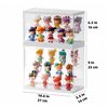 Stackable Acrylic Display Case with Shelves—Collectibles Organizer for Popmart, Blind Box, Lego, Mini Figurines and Dolls Clear and Shelf Design for Versatile Display Options (10.6x5.5x6.3)