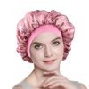 Silky Satin Sleep Bonnet Elastic Band Hair Scarf for Hair Slouchy Beanie