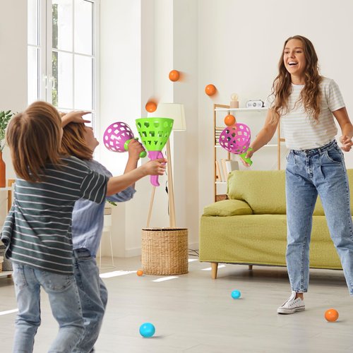 WATUDOU Pop Pass Catch Ball Game Outdoor Outside Toys with 20 Balls, Outdoor Outside Game Toys Gifts for 3 4 5 6 7 8+ Year Old Boys Kids, Outdoor Outside Indoor Game Toys for Kids Boys Ages 3-5 4-8