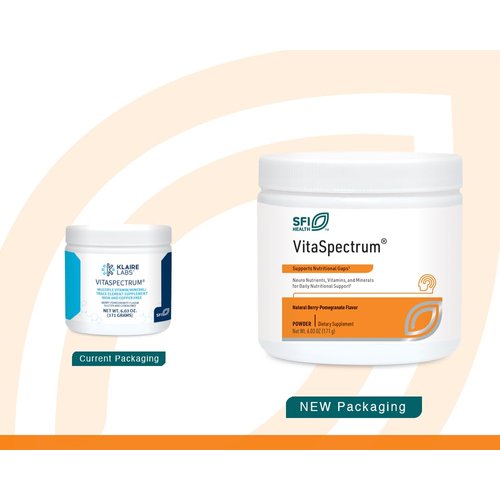 Klaire Labs VitaSpectrum Powder - Children's Multivitamin/Mineral with 23 Essential Nutrients in Berry-Pomegranate for Kids, No Copper, Iron, Gluten or Casein (30 Servings, 171 Grams)