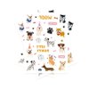 Crazy Night Cute Dog Temporary Tattoos - 66 Glitter Styles | Let's Pawty Puppy Birthday Party Supplies, Woof Party Favors