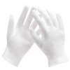 ENPOINT 10 Pairs Archival Photo Gloves, White Work Gloves for Handling Art Working Photography Womens Cloth Gloves Liners Bulk for Handling Jewelry, Film, Photo, Coin Metal Inspection Men & Women