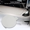 Front Tow Hook Cover for Tesla Model 3 2017-2023 White Front Bumper Tow Hook Cover Cap