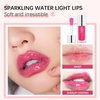 ZHISHUDL Plumping Lip Oil Lip Glow Oil Lip Gloss Oil Lip Stain Long Lasting Hydrating Non-sticky Big Brush Head Glitter Shine Clear Lip Oil Tinted for Lip Care and Dry Lips -015 Cherry Red