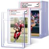 6 PCS Card Case Holder for Trading Cards, Acrylic Graded Card Slab Baseball Card Sleeves with Label Position Fit for MTG TCG and Sport Cards Storage and Display