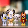 Bluey and Friends 4 Pack of 2.5-3"" Poseable Figures (13052), School 4-Pack