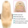 DACHIC 22In Blonde Wig Human Hair 13x4 HD Transparent Lace Front Wigs Human Hair Pre Plucked with Baby Hair 613 Straight Frontal Wig Human Hair for Women Glueless Wig Human Hair