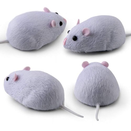 Dan&Dre Mouse Plush Toy Remote Control Mouse Toy Cat Toys Realistic Comfortable Plush Rat Toy Fake Rat Mouse Toy