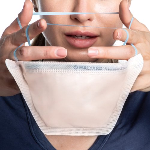 HALYARD FLUIDSHIELD N95 Respirators, ASTM Level 3 Face Mask, Regular Size, Orange, 46727 (Box of 35)