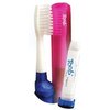 Travel Toothbrush with Refillable Travel-Sized Toothpaste Tube and Protective Case - Toob Brush