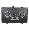 Btuty Karaoke Sound Mixer Dual Mic Inputs Audio Mixer Headphone Amplifier 2 Channel Mixer With Cable N-1 Black Color