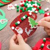 Syhood 725 Pcs Christmas Hot Cocoa Ornaments Craft Kit Foam Stickers Cafe Cup Mug Shape Glitter Stickers Christmas Craft Kits for Kids Xmas Holiday Party Supplies