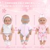 10 Inch Baby Doll with Doll Clothes and Accessories Set, Gift Set with 10" Realistic Baby Doll, 3 Sets of Clothes, Bottle, Pacifier, Rattle & Accessories Ages 3+