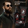 Bossman Essentials Beard Kit - Made in USA - Jelly Beard Oil - Conditioner - Beard Balm - Natural Ingredients (Hammer Scent)