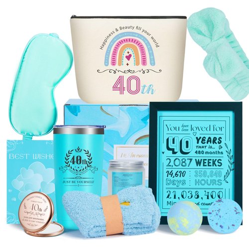 40th Birthday Gifts Women Unique,40 Year Old Birthday Gifts for Women,Cool 40 Birthday Gifts for Women,Best Gifts idea for Women in 40s for Women Mom Wife Girlfriend Sister Female Friend Coworker Aunt