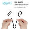 Hoyols 12 pcs 3.5 inch French Style Hair Pins, Small French Hair Fork, Wavy Crink Hair Pin U Shaped Hair Sticks Cellulose Acetate Chignon Updo Bun Holder for Women Styling Accessories Black
