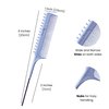 Blondify Babylight Rat Tail Hairdressing Comb, Parting, Hair Highlighting Comb, Back Combing, Hairstyles, Hair Color, Lightweight and Durable Weaving Comb For Salon