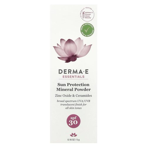 DERMA E Sun Protection Mineral Powder SPF 30, 0.16 OZ