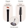 Tinted Thickening Eyebrow Mascara with Two Eyebrow Brushes,Brow Fast Sculpt,Waterproof,Transfer-proof,Eyebrow Tinting Kit- Cruelty Free - Light Medium Brown (2 Pack) (04 Black)