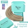 YoungSee Wire Hair Extensions Highlight Invisible Wire Human Hair Extensions Highlights Light Brown with Platinum Blonde Real Hair Wire Extensions Human Hair Extensions with Wire 70G 12Inch