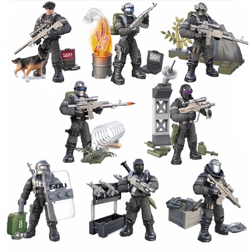 YEIBOBO ! Special Forces Mini Action Figure with Military Weapons and Accessories (Flying Tigers Team XJ-822)