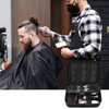 Boobowl Barber Accessories Bag for Clippers and Supplies, Mens Hair Trimmers Box, Portable Clipper Storage Holder Organizer for Hair Cutting, Guard Grooming Kit and Barbers Supplies (Bag Only) -Black