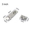 Door Locks Hasp Latch, 3 Inch Stainless Steel Safety Packlock Clasp Hasp Lock Latch, Extra Thick Door Gate Lock Hasp with Screws Brushed Finish 2 Pack