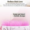 Hair Brush, Detangling Brush Portable Travel, Glitter Egg Shape Anti Static Knots, Air Cushion Massage Detangler Brush for Adults Kids Curly Long Thick Dry Wet Frizzy Damaged Hair