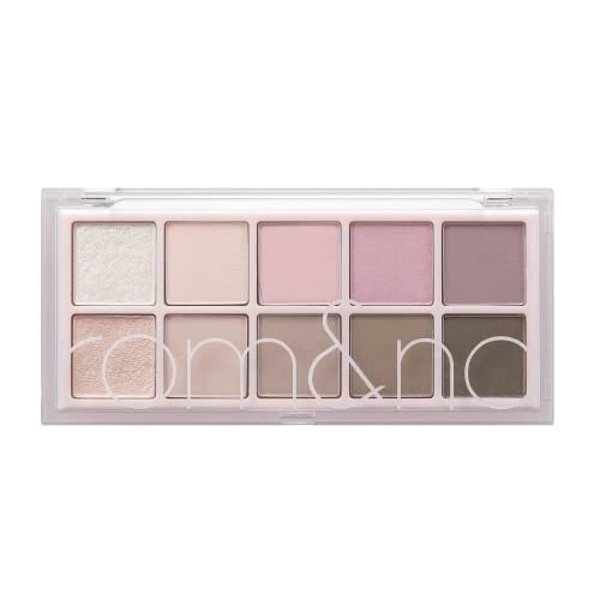 rom&nd Better Than Palette 102g (06 Peony Nude Garden) | Eye Makeup Palette, Matte & Shimmer Eye Shadow, Sparkling Glittery, various 10 shades, Long Lasting, High Pigmented, Blendable, Warm Tones